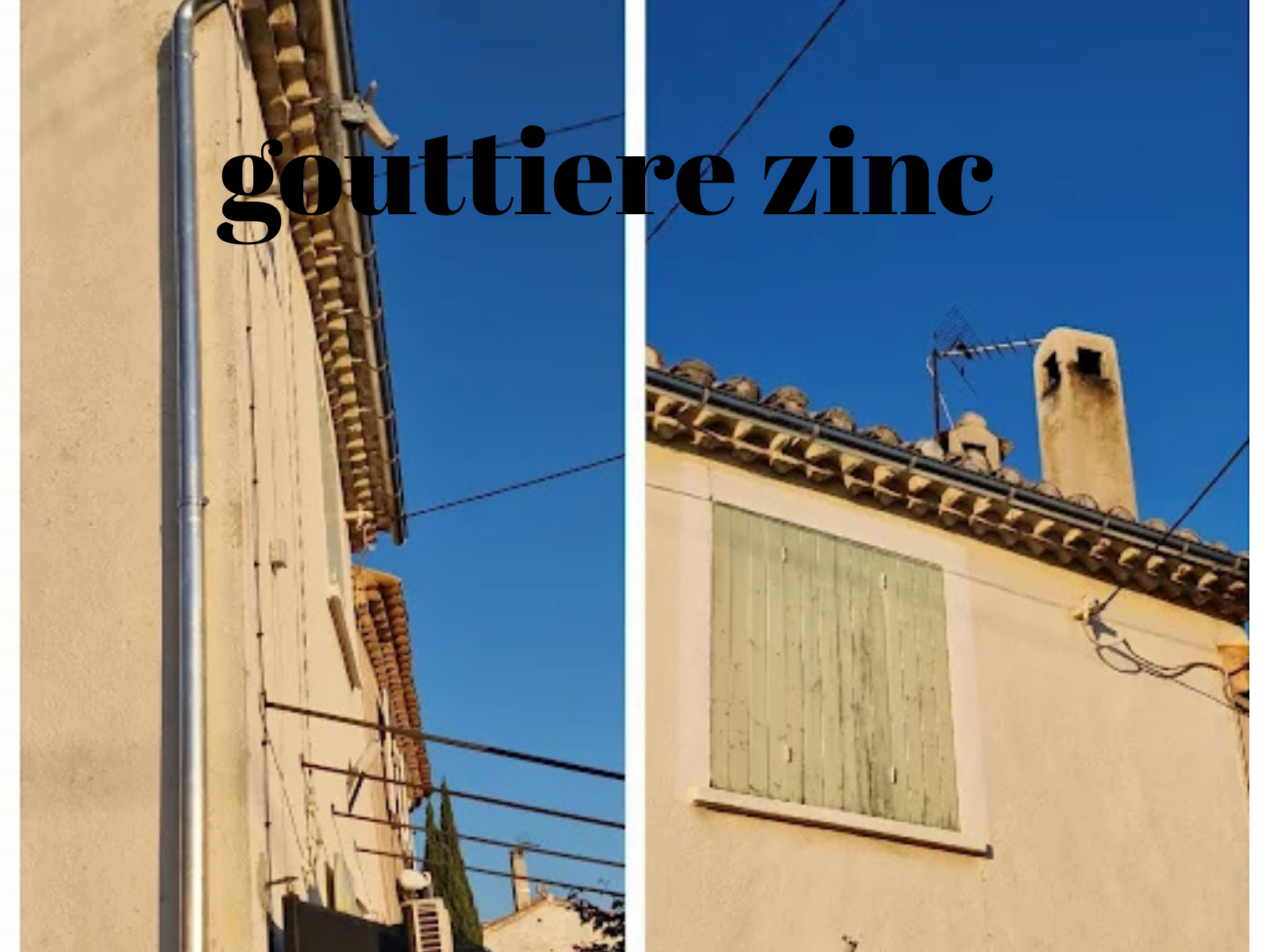 gouttiere zinc